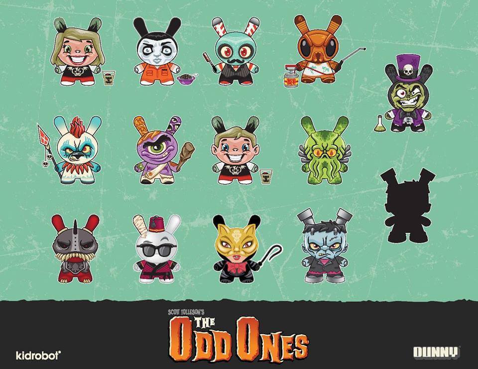 The Odd Ones Series Dunny By Scott Tolleson x Kidrobot layout