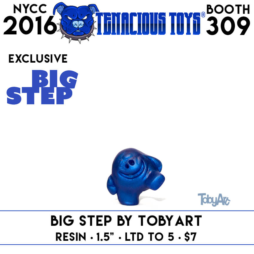 big-step-1-5-inches-resin-figures-by-tobyart-tenacious-blue-edition-limited-to-5-7-each
