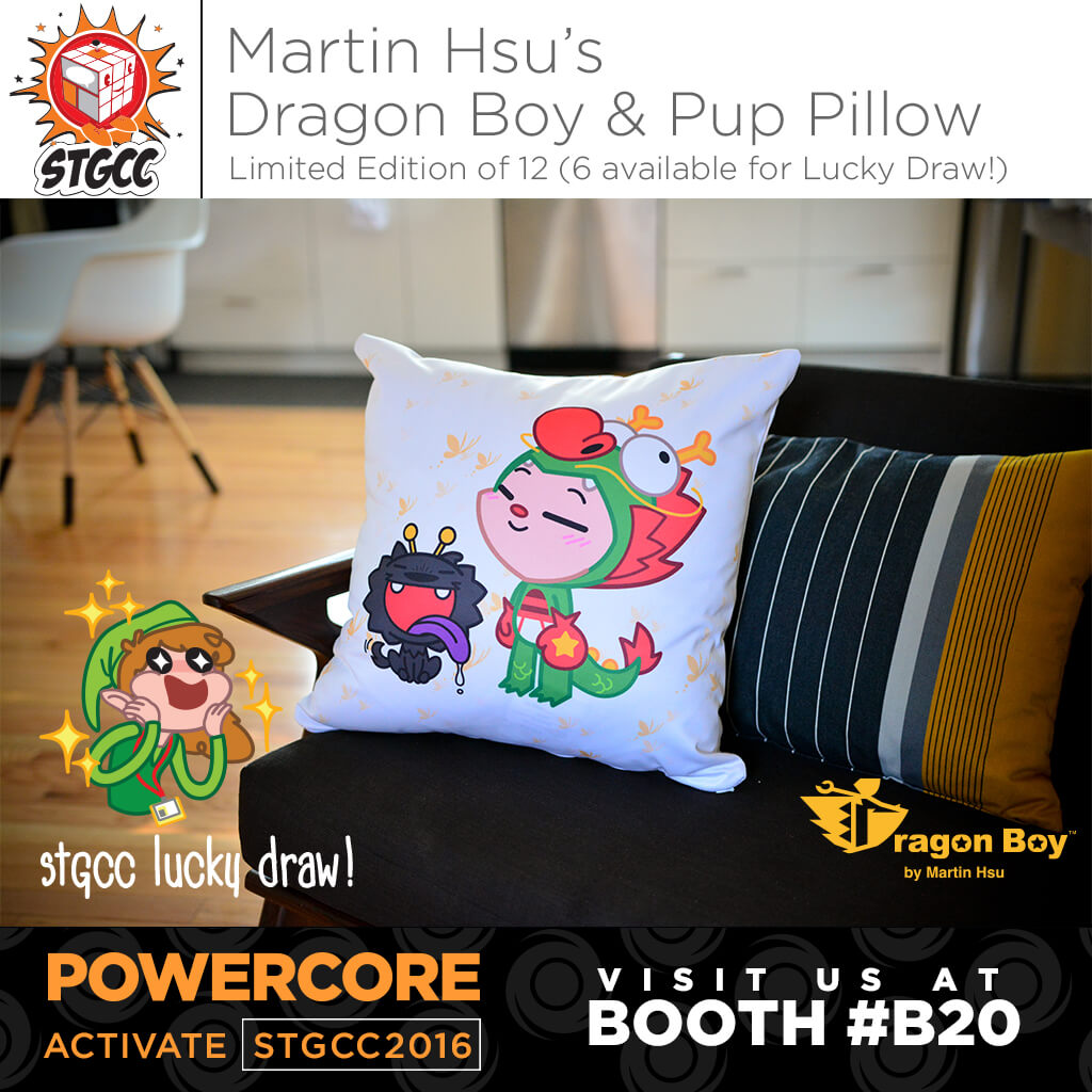 STGCC2016-Exclusive-Martin-Hsu-PowerCore-Dragon-Boy-Pup-Pillow