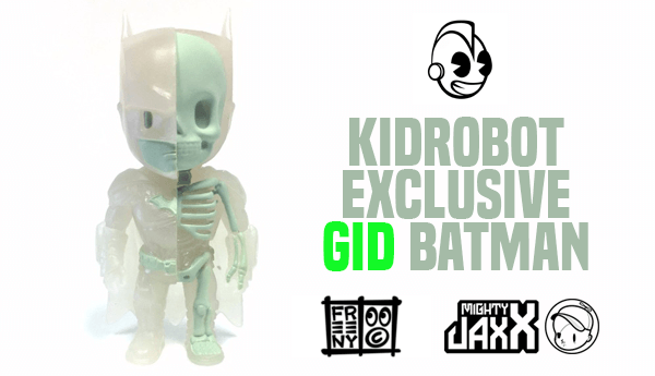 Mighty Jaxx XXRAY GID Batman by Jason Freeny Kidrobot Exclusive Brand New 