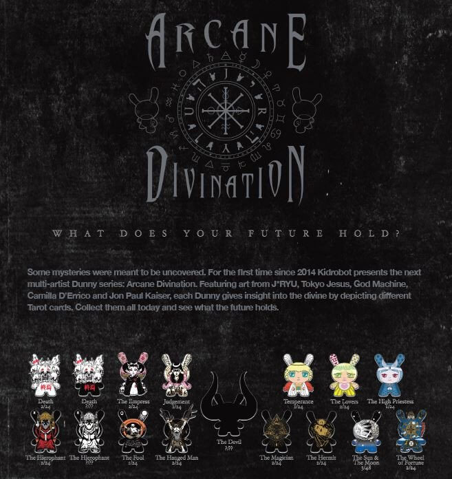 Tarot Cards Case Exclusive Kidrobot x J*RYU Arcane Divination Dunny Series 