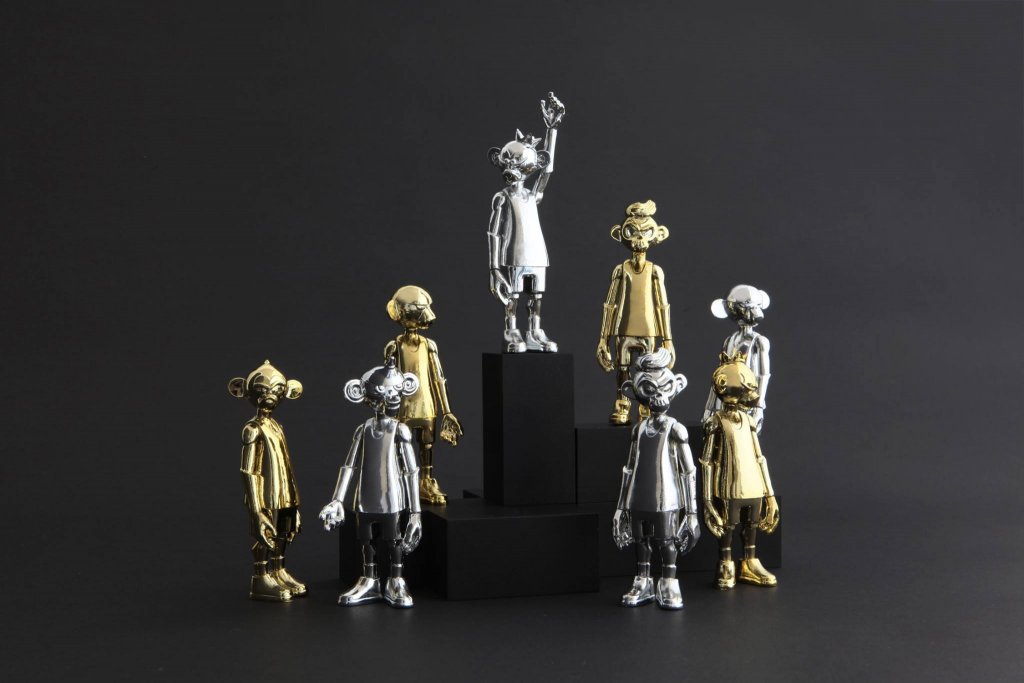 dunkeys-gold-and-silver-editions-by-coolrain-studio-3inch-set-2016-pre-order