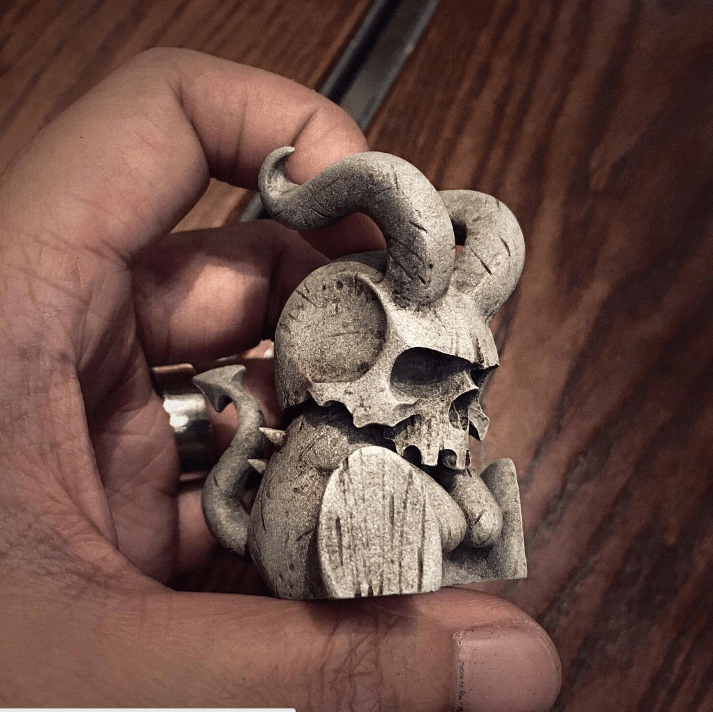 hornskull-bonewhite-edtion-by-13-art-skullman-resin-skull