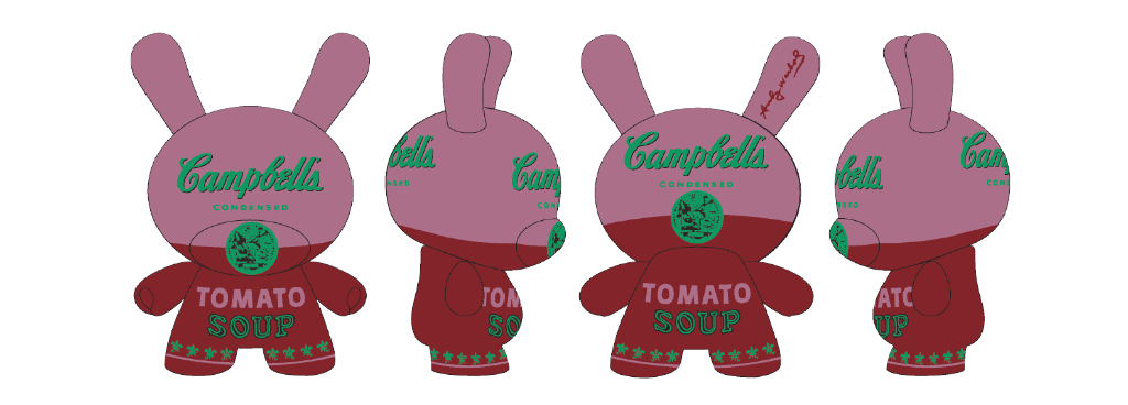 Warhol Dunny Masterpiece- Campbell's Soup-8inch-dunny