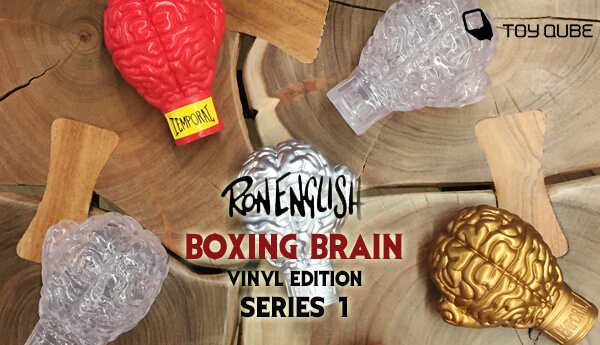 Ron English x Toyqube Boxing Brain Series #1 4.75" Vinyl 6pcs Full Set 