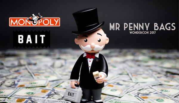 Details about   BAIT x Monopoly x Switch Collectibles Mr Pennybags 7 Inch Vinyl Figure Silver 