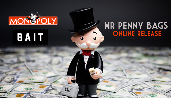 Standar BAIT x Monopoly x Switch Collectibles Mr Pennybags 7 Inch Vinyl Figure 