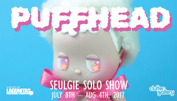 Seulgie Solo show PUFFHEAD at Clutter Gallery