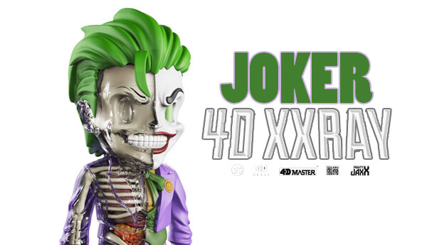 Details about   XXRAY The Joker 4-inch Figure by MightyJaxx & Jason Freeny GID Edition of 1000 