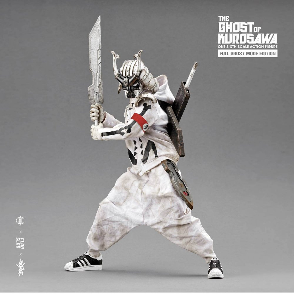 The Ghost of Kurosawa onesix Scale Action Figure Quiccs x FLABSLAB x Devil Toys full WHITE 2