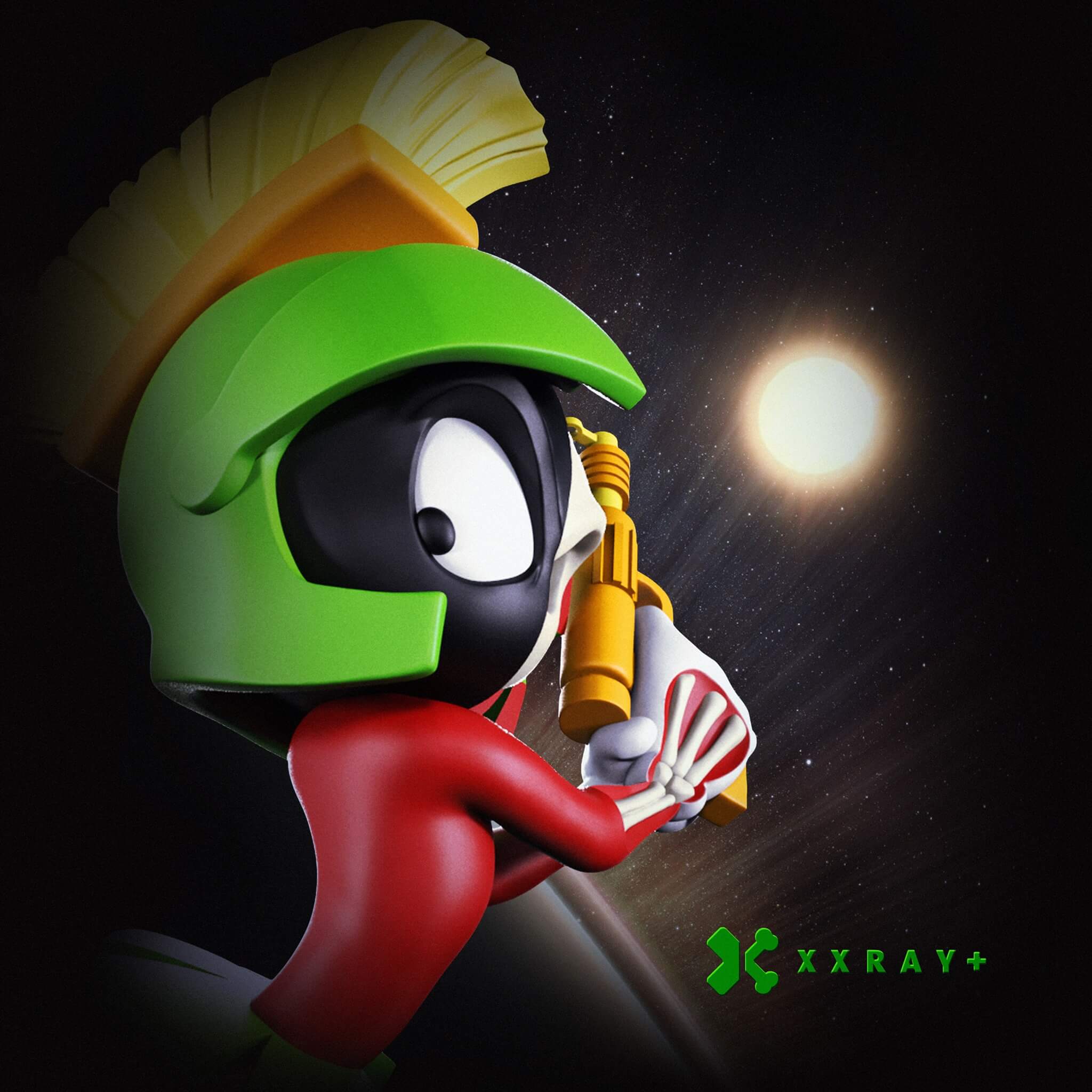 Details about   XXRAY Jason Freeny Looney Tunes Marvin the Martian Character Figure Limited Toy 