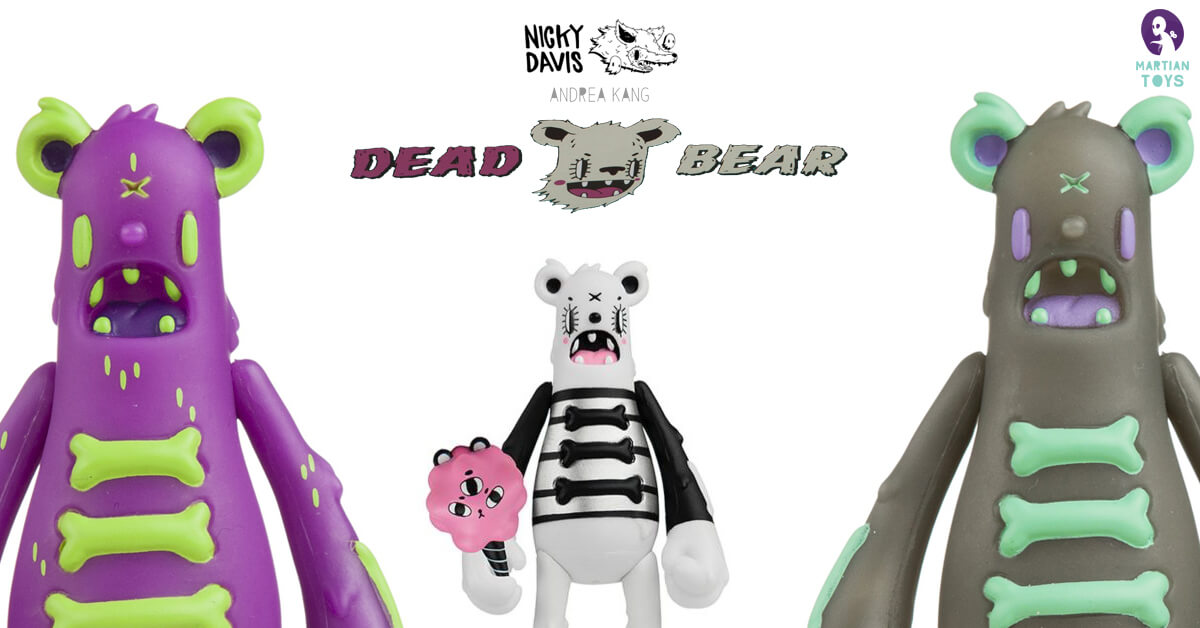 Dead Bear – Bear Bones by Nicky Davis x Andrea Kang x Nicky Davis x Martian Toys JPK