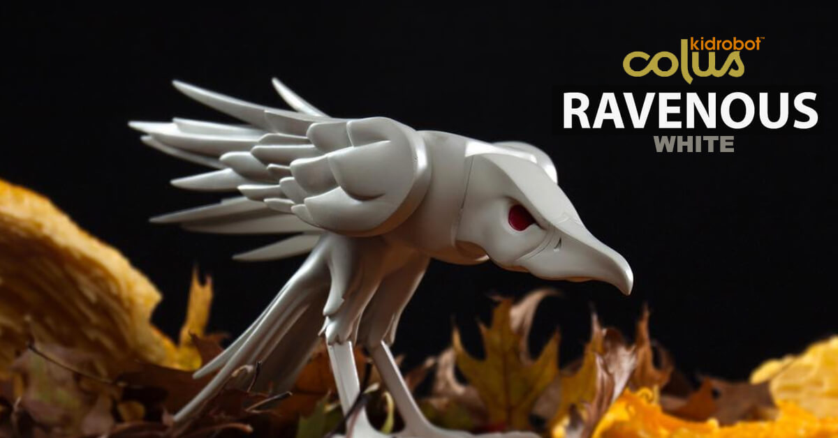 White Ravenous Raven Exclusive By Colus x Kidrobot