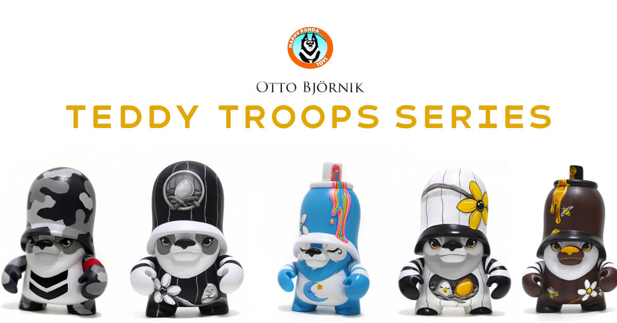 Teddy Troops Series by Otto Bjornik x Happy Panda Toys EXCLUSIVE