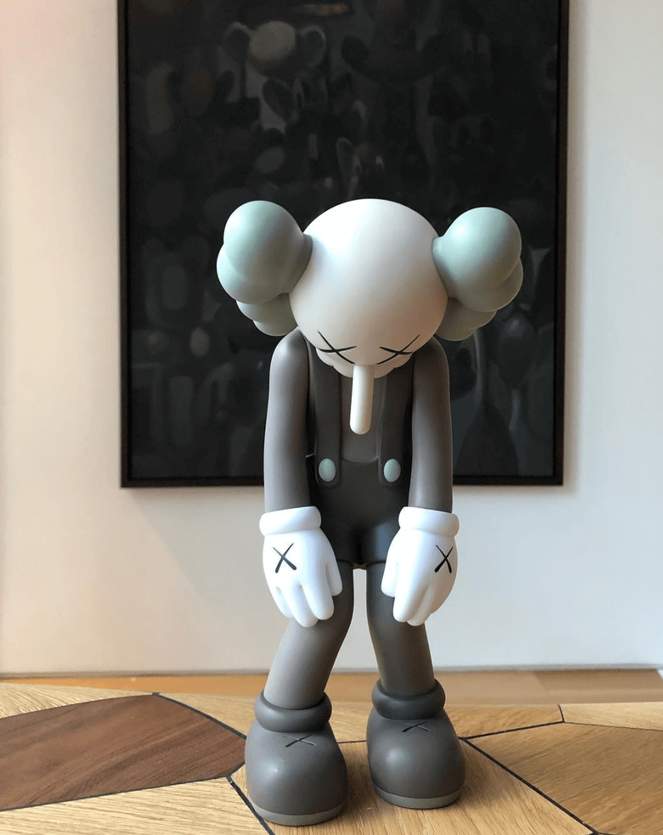 KAWS 'Small Lie' Grey Vinyl Toy Figure, 2017