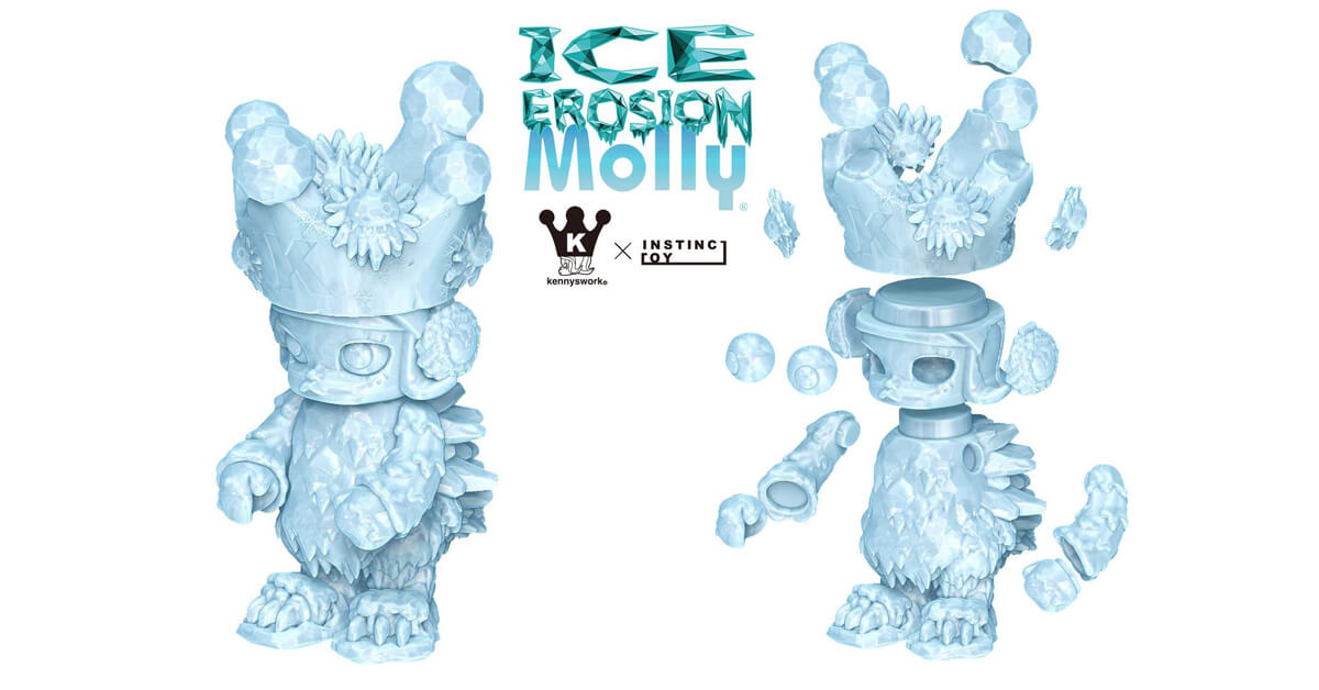 ICE EROSION MOLLY 2018 by KENNYSWORK x INSTINCTOY - The Toy Chronicle