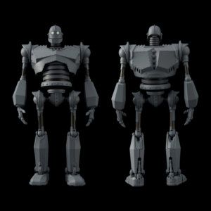 RIOBOT Iron Giant fully articulated die-cast action figure by 1000toys ...