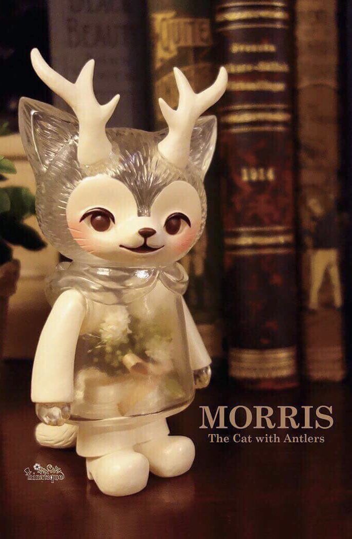 Botanical Morris The Cat with Antlers By Kaori Hinata Hinatique x Idee  Productions Exclusive - The Toy Chronicle