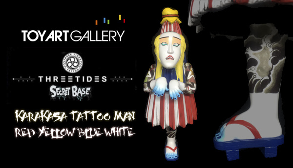 Karakasa Tattoo Man Blonde Red/Yellow/Blue White Secret Base x Toy 