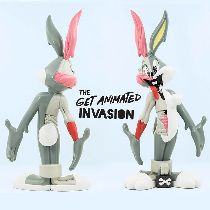 Bugs Bunny 9" Designer Vinyl Figure by Pat Lee x ToyQube  NEW Get Animated 