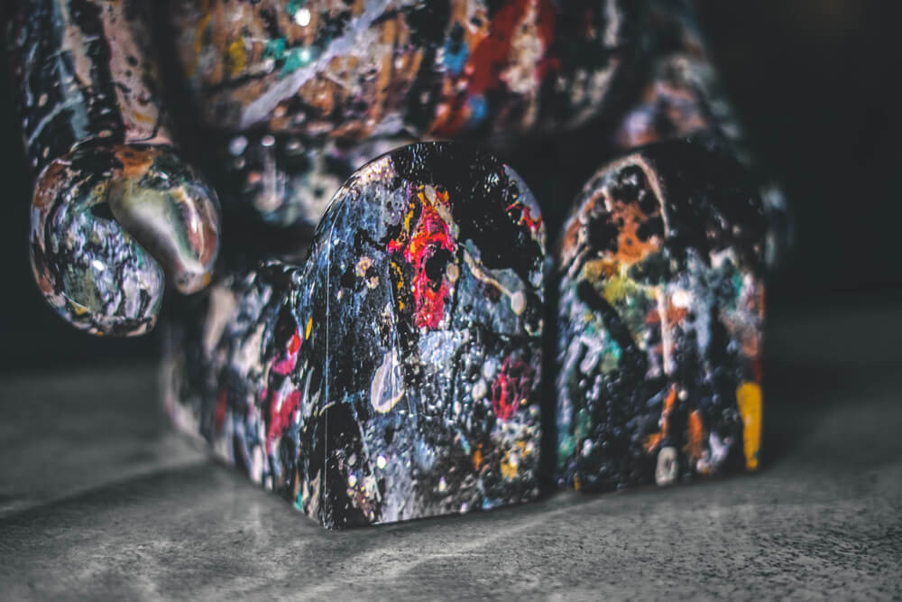 Jackson Pollock BE@RBRICK 1000% (second version) - The Toy Chronicle