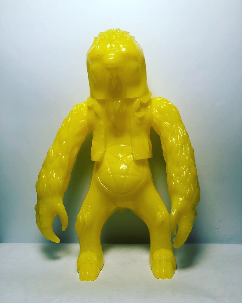 mellow-yellow-metal-sloth-front