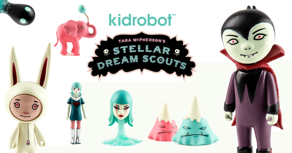 Kidrobot Tara mcphersons STELLARE Dream Scout Mini Cosmo rosa in tutto il mondo libero S/H 