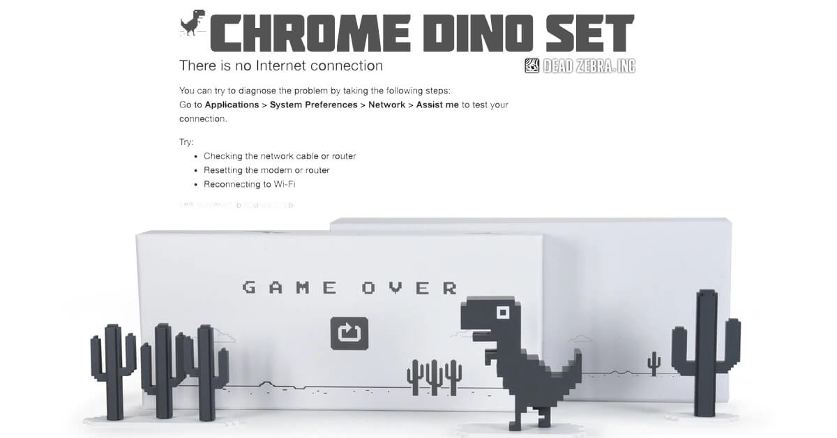 Chrome Dino set by Andrew Bell x Dyzplastic - The Toy Chronicle