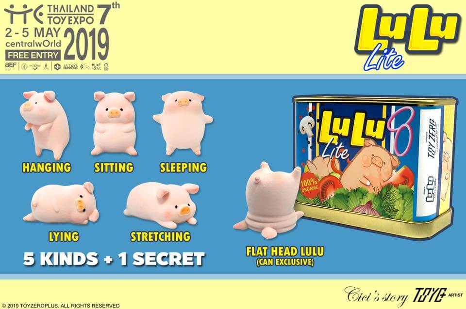 Sofvi Vinyl Figure Random Version of 3pcs Details about   Toyzeroplus LuLu Pig Can Set 