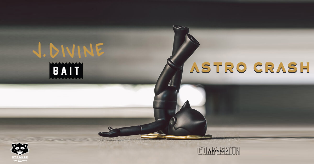 2019 Bait x Josh Divine x Strangecat Toys Astro Boy Crash Vinyl SDCC Complexcon 
