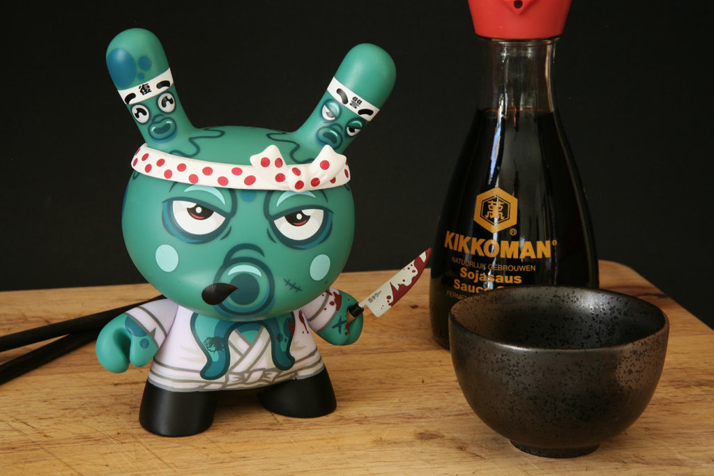 Kidrobot TAKO'S REVENGE 5" GREEN Dunny by FAKIR 200LE Sold Out 