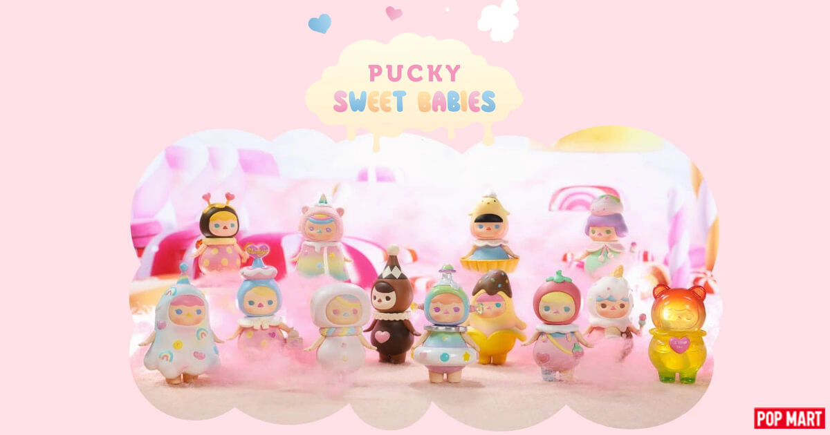 Marshmallow Baby Designer Toy Details about   NEW Pucky x POP MART Sweet Babies Open Box 