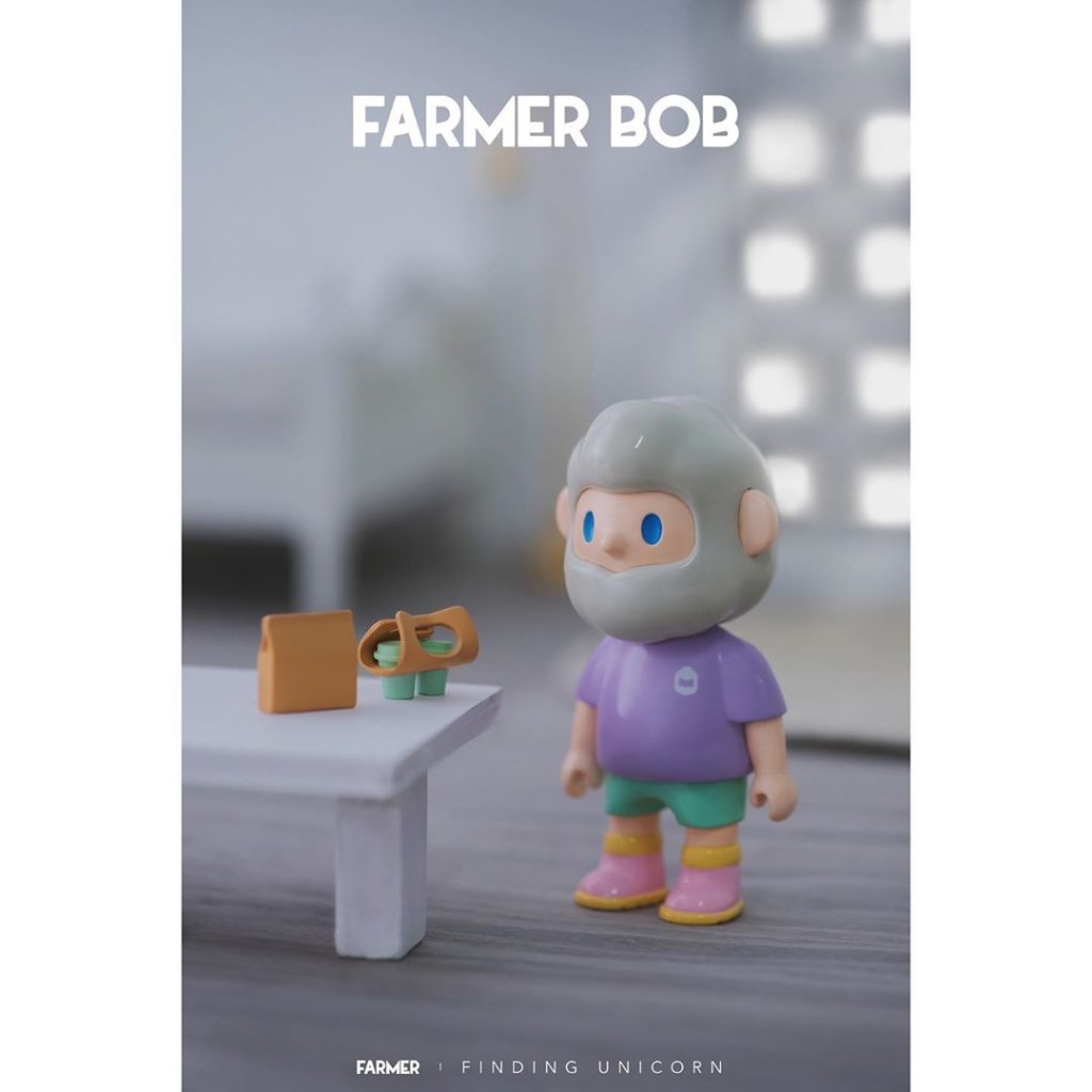 F.UN x FARMER BOB Around The World With BOB Mini Figure BOB Vski Art Toy New 