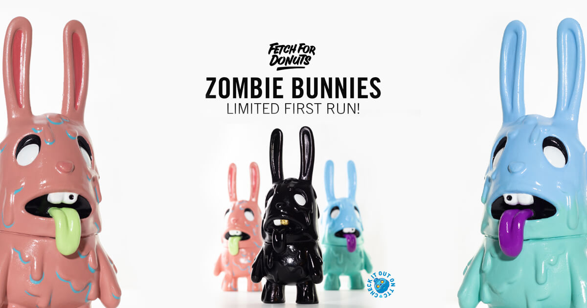Zombie Bunnies by Aleana Soto of Fetch For Donuts - The Toy Chronicle