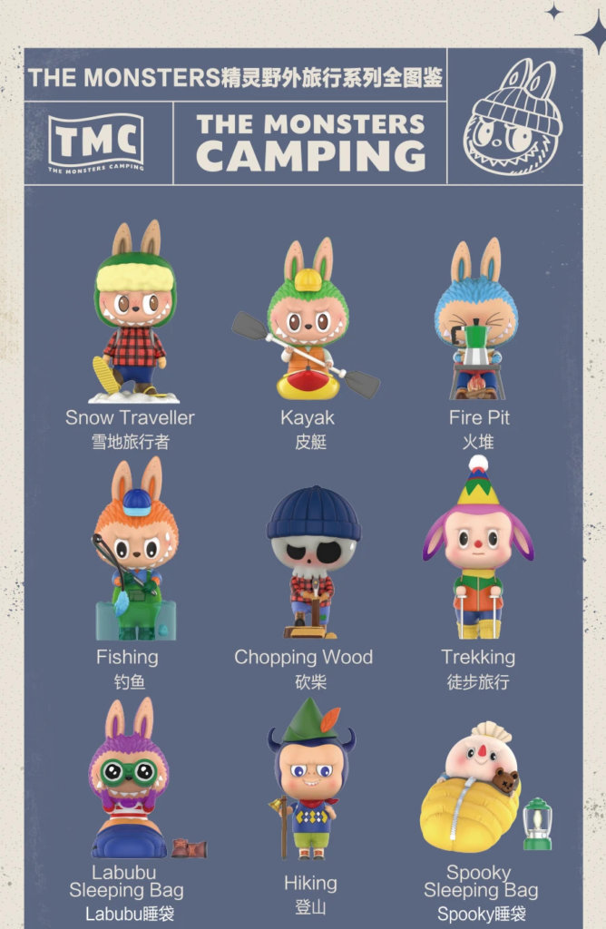 The Monsters Camping Labubu Blind Box Series by Kasing Lung x POP