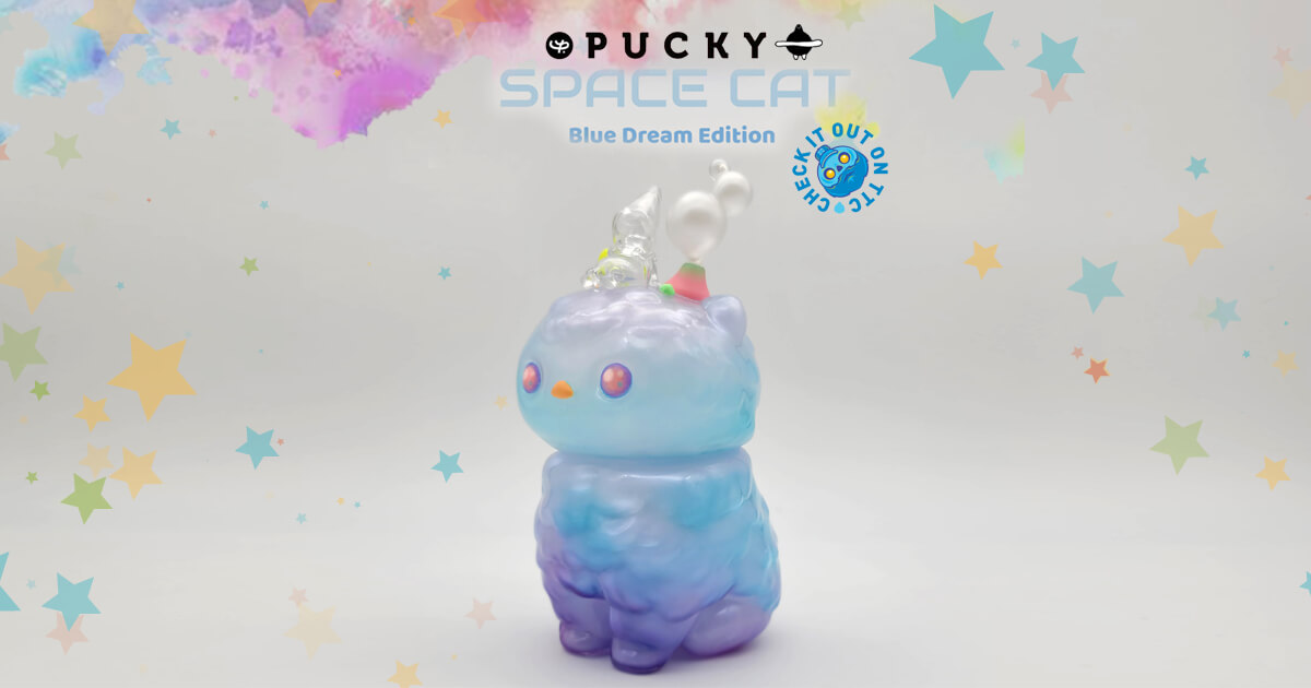 Space Cat 2 Blue Dream Edition by PUCKY x One Little Planet - The