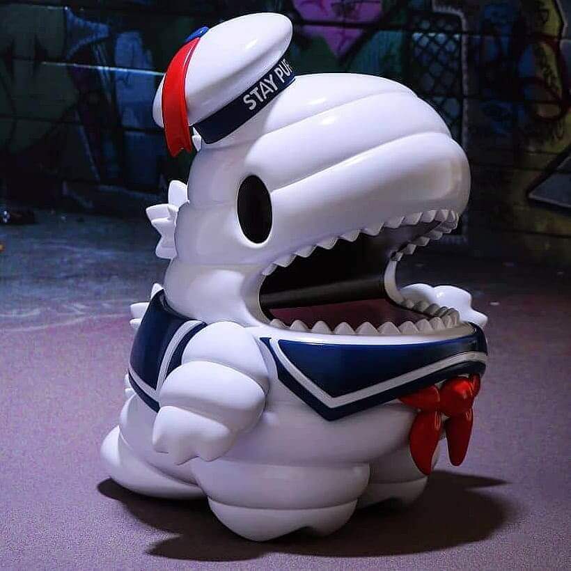This image has an empty alt attribute; its file name is Stay-Puft-Dino-By-Ziqi-Wu-x-Unbox-Industries-GHOSTBUSTERS.jpg