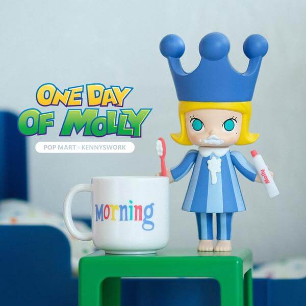 Details about   POP MART x KENNYSWORK One Day of Molly Mini Figure Cat Time Designer Toy 