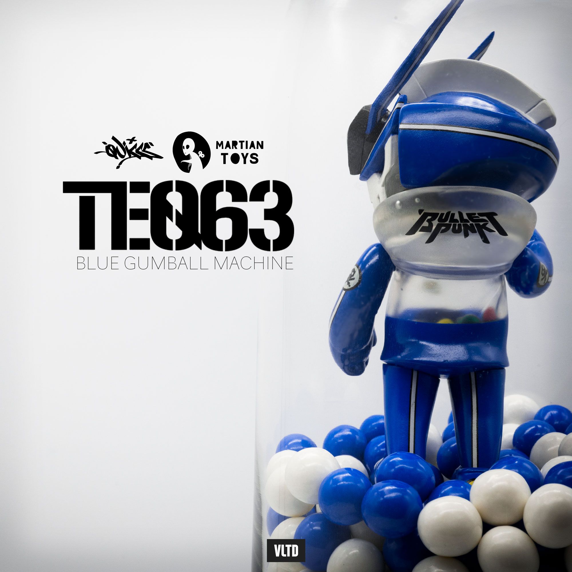 Blue Gumball Machine TEQ63 VLTD Exclusive by QUICCS x Martian Toys