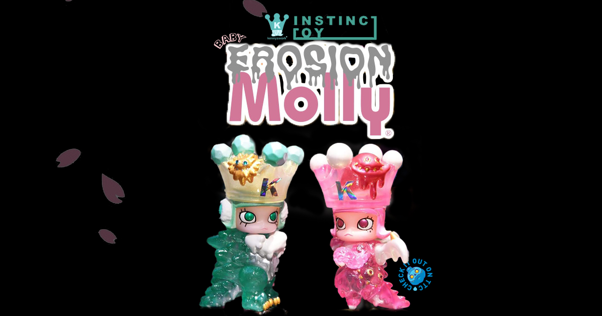 KENNYSWORK x INSTINCTOY BABY ICE EROSION MOLLY Pink Sapphire and 