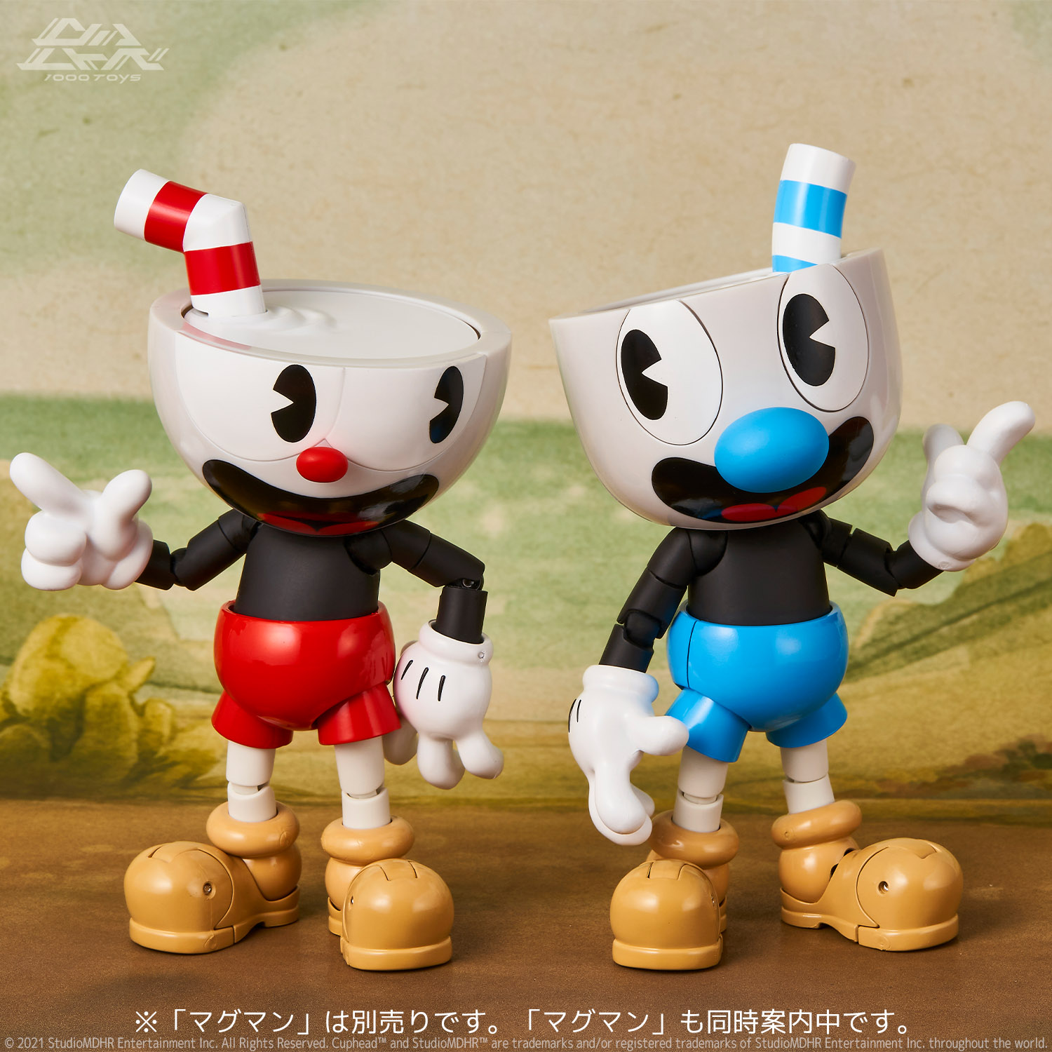StudioMDHR x 1000toys presents CupHead and Mugman - The Toy Chronicle