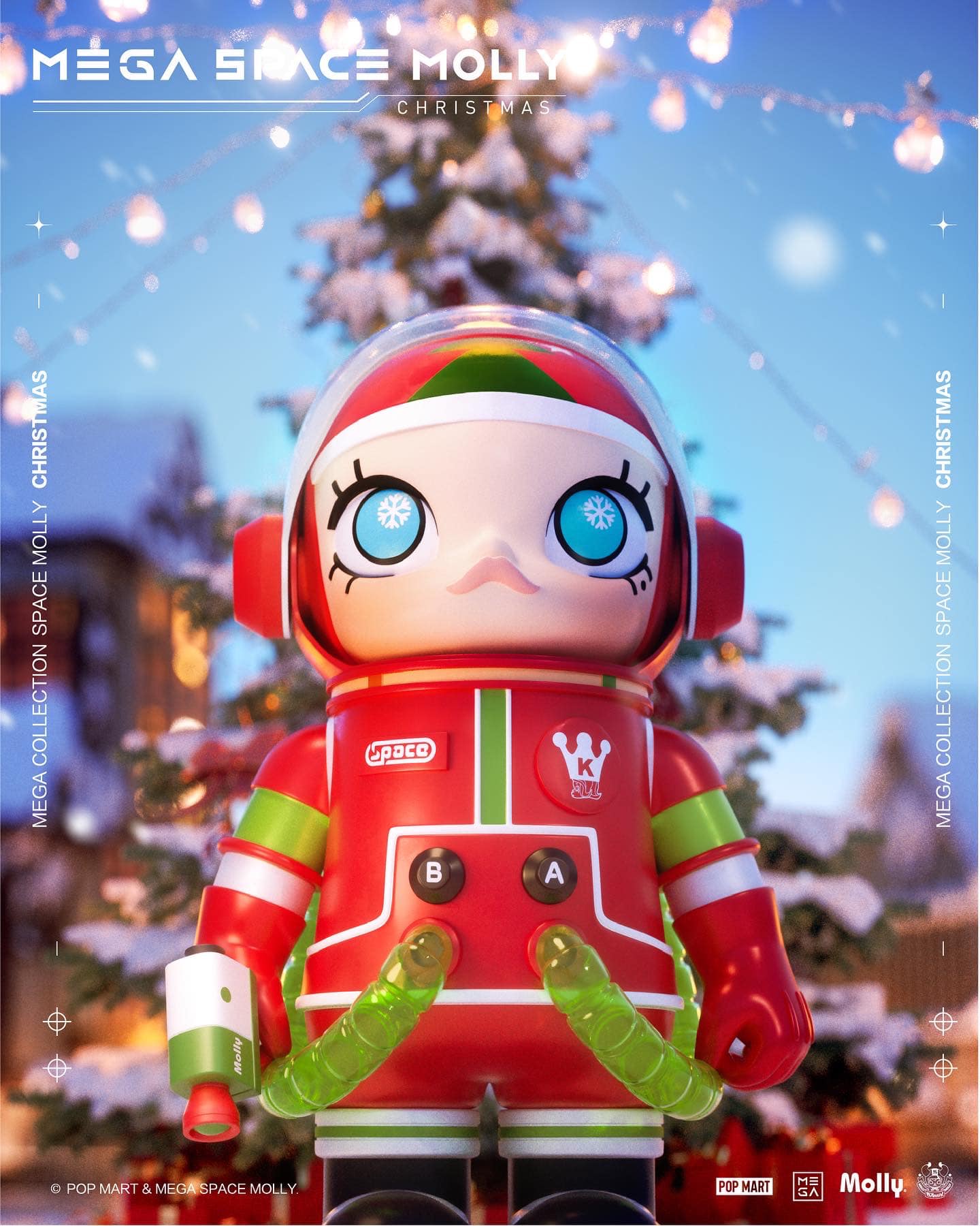 POP MART x Kenny Wong's Mega Space Molly: Christmas - The Toy 