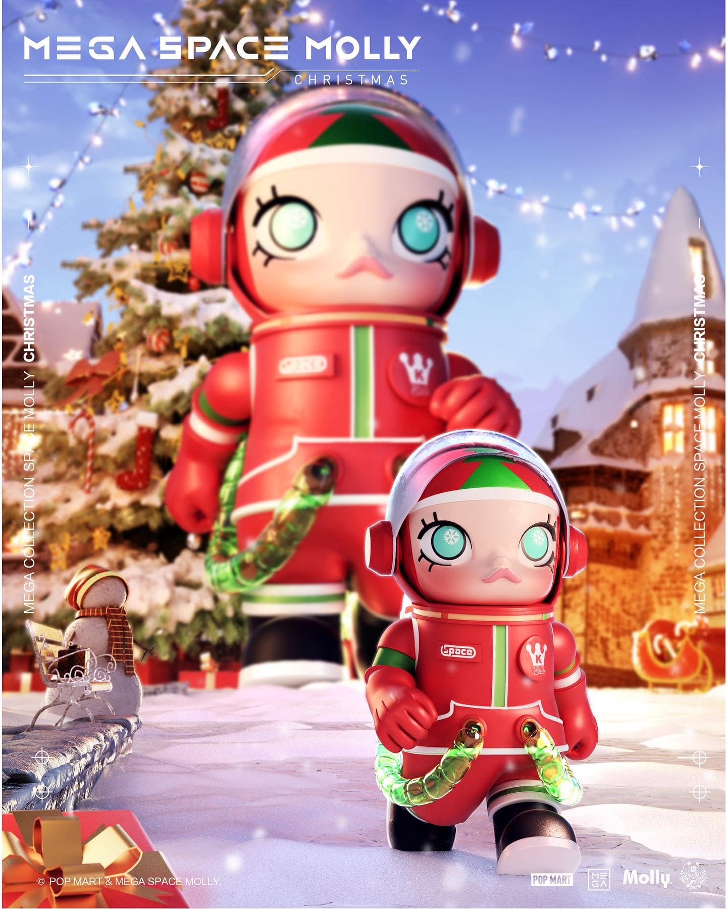POP MART x Kenny Wong's Mega Space Molly: Christmas - The Toy