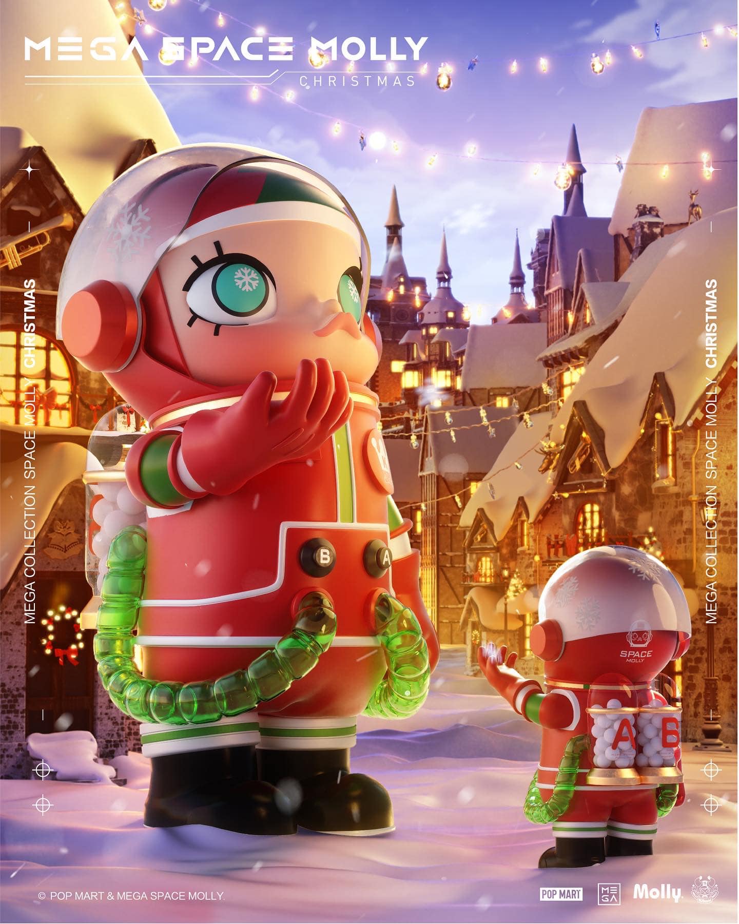POP MART x Kenny Wong's Mega Space Molly: Christmas - The Toy 