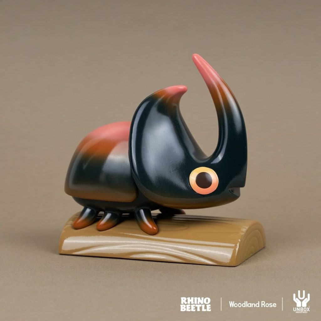 This image has an empty alt attribute; its file name is Woodland-Rose-Rhino-Beetle-by-Chris-Lee-x-Unbox-Industries-x-Creature-Bazaar-The-Toy-Chronicle-2021--1024x1024.jpg