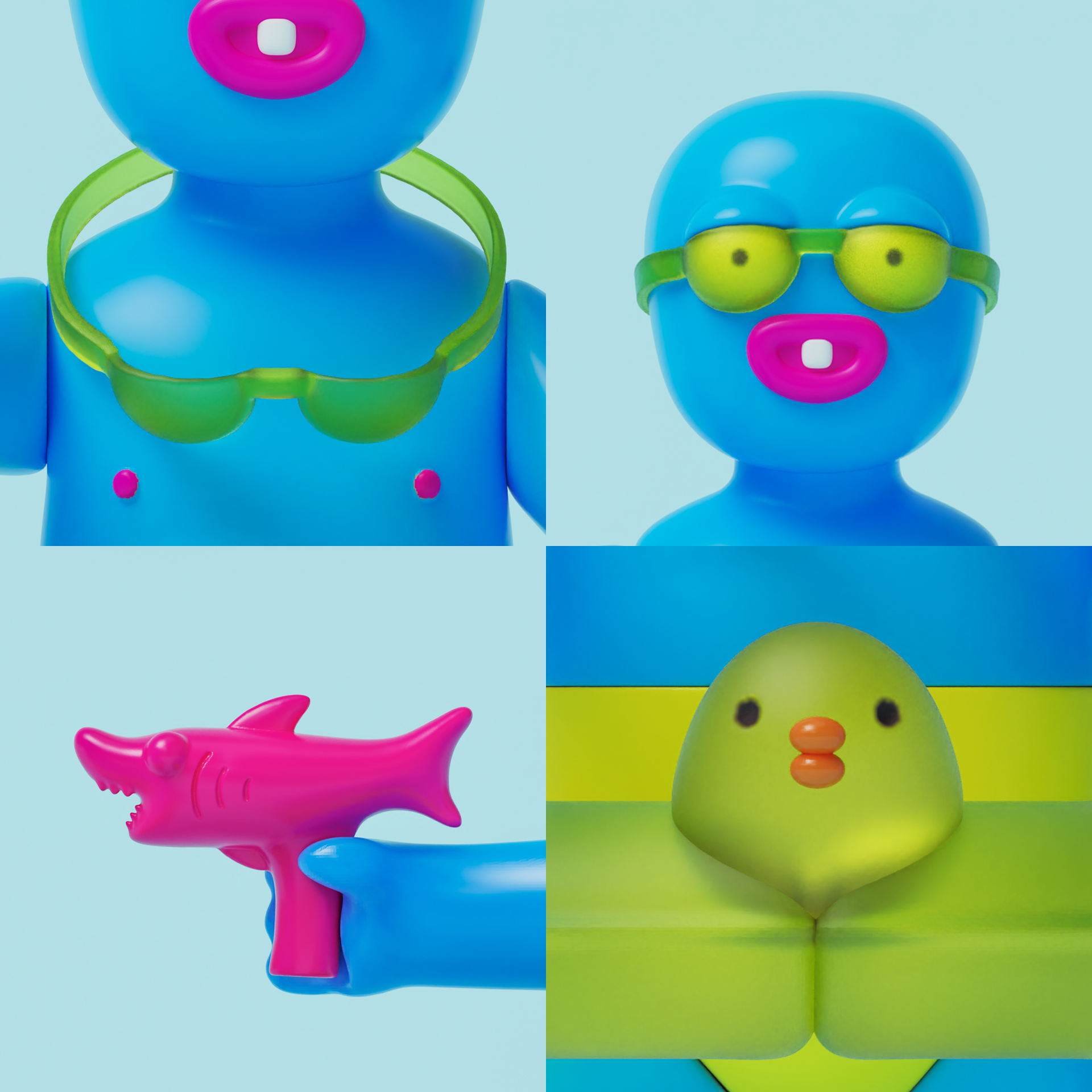 Zz The SwimmerZ by No 517 Toy - The Toy Chronicle