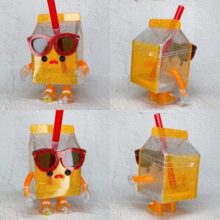 Muuktoy Presents JUICE BOX BOY MILK PACK ART NA TOYTEN Edition The