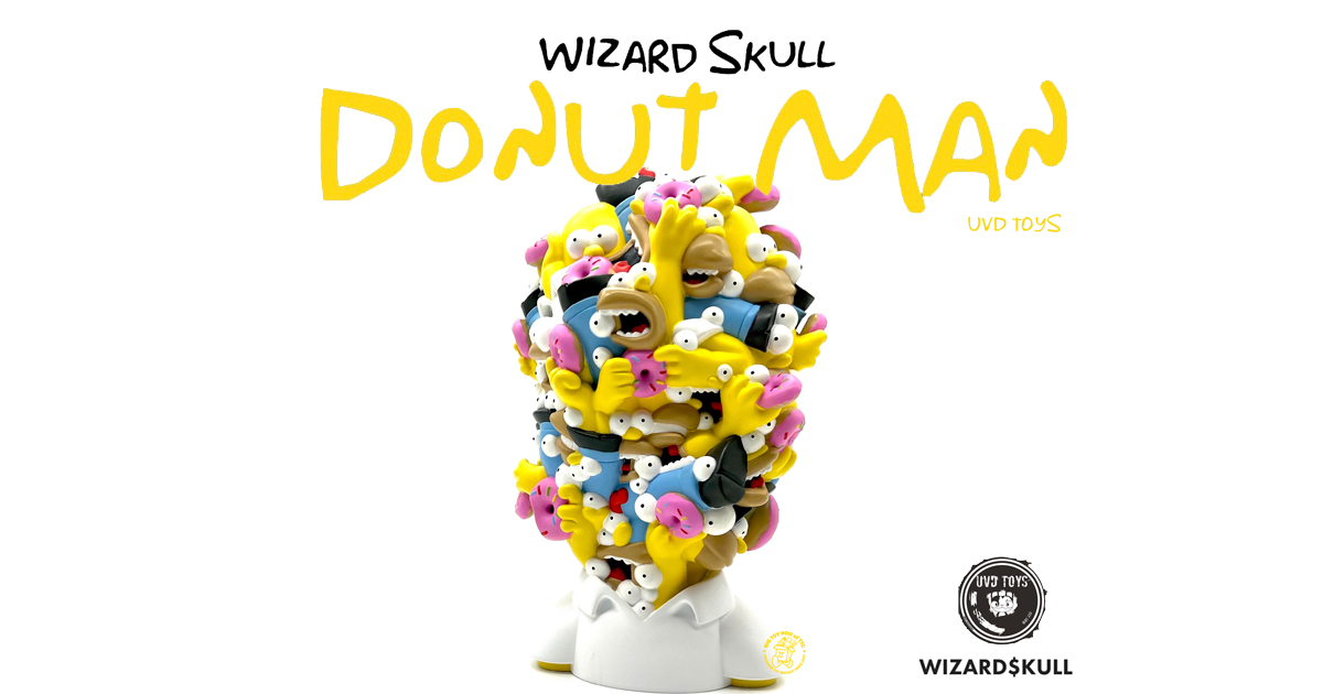 Wizard Skull x UVD Toys Presents Donut Man - The Toy Chronicle
